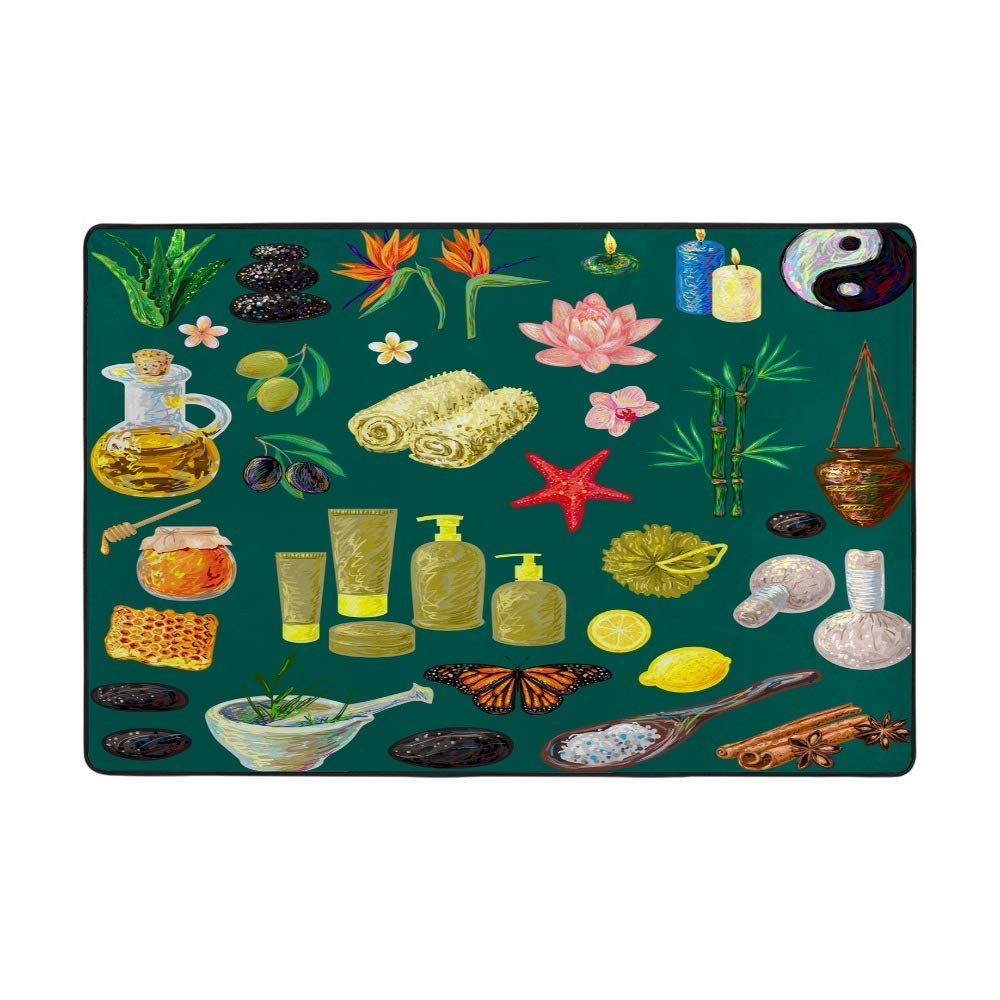 Tapis vert en velours corail épais pour réchauffer l'ambiance de la chambre