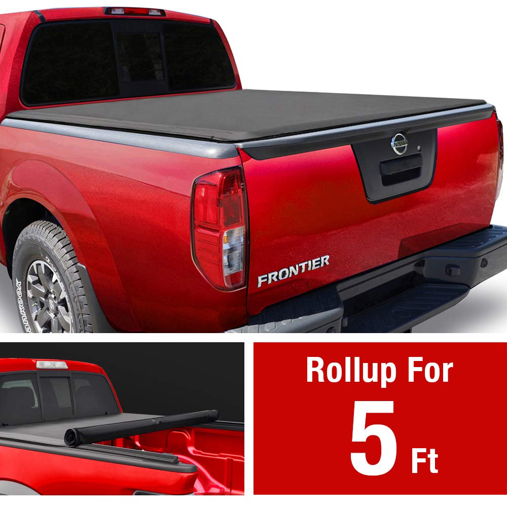 Amazon Com Maxmate Soft Roll Up Truck Bed Tonneau Cover Compatible With 2005 2020 Nissan Frontier 2009 2012 Suzuki Equator Fleetside 5 Bed Automotive
