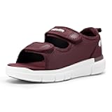 Diabetic Sandals for Women Wide Width with Arch Support, Adjustable Dual Straps Wide Sandals for Women