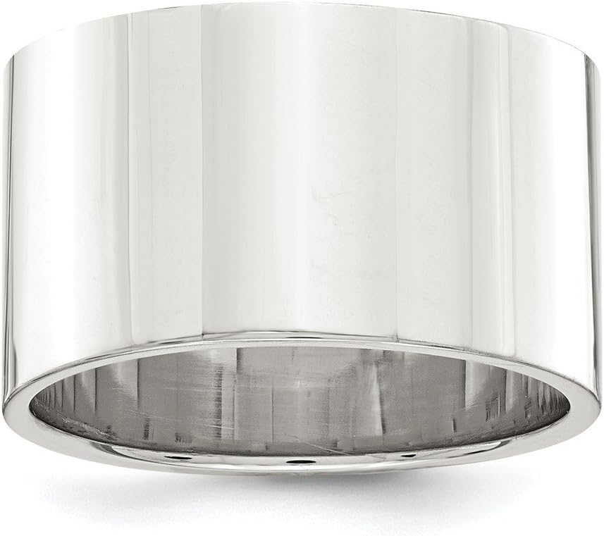 Sterling Silver 12mm Flat Band Ring