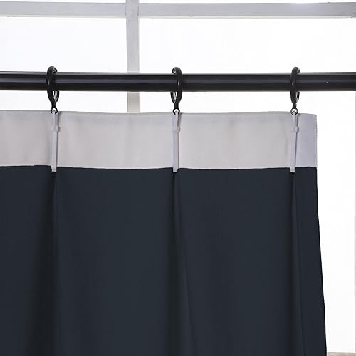 Miniatura 3 de Pinch - Cortina plisada de felpilla de 34 pulgadas de ancho x 96 pulgadas de largo, para sala de estar, dormitorio, puerta corrediza y baño (1