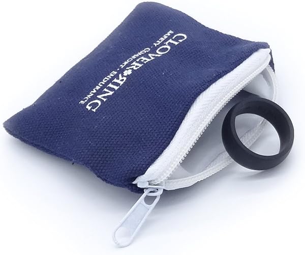 Silicone Wedding Ring & Gift Pouch - Fitness or Workplace Safety Band - 2
