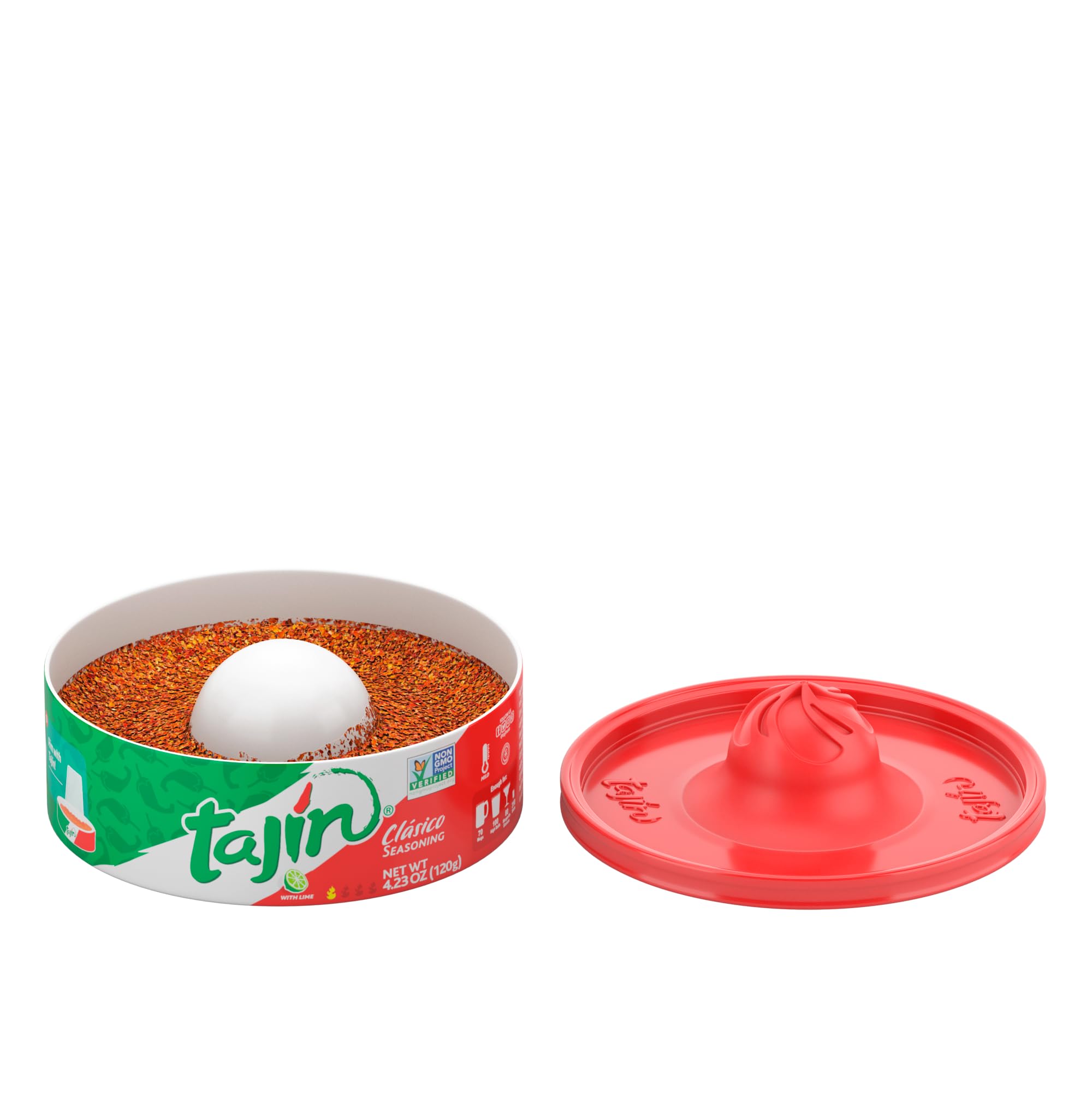 Tajin Glass Season Rimmer 120g / Mexican Tajin Chilli & Lime Seaosning, Glass Rimmer with Fruit Seasoning for Drinks, Cocktails