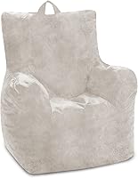 Vista 198 de Posh Creations Puf estructurado cómodo para jugar, leer y ver la televisión, Malibu Lounge, tela de lona para colorear, criaturas