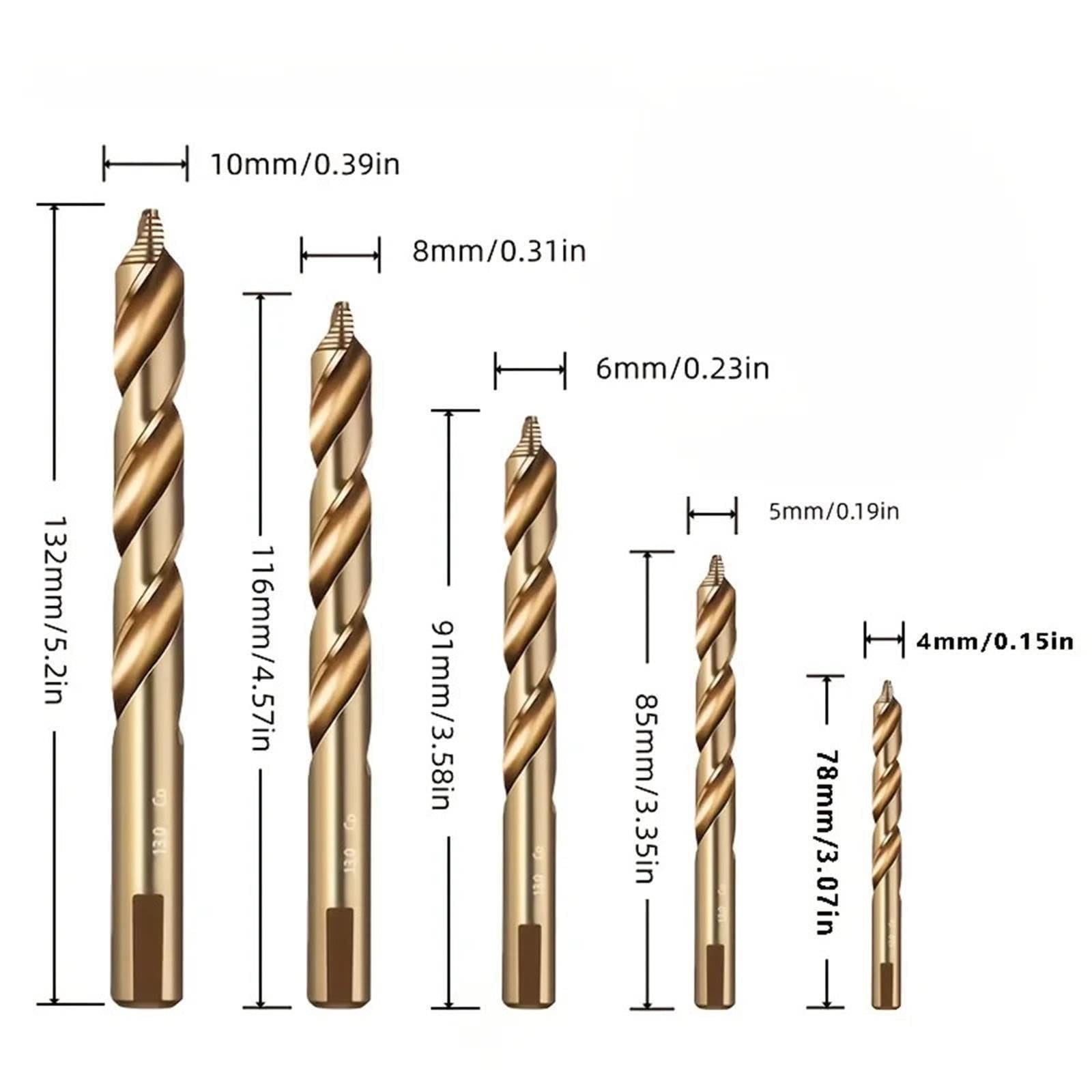 Forets Hélicoïdaux Au Cobalt M35 HSS-E, Forets Hélicoïdaux Robustes