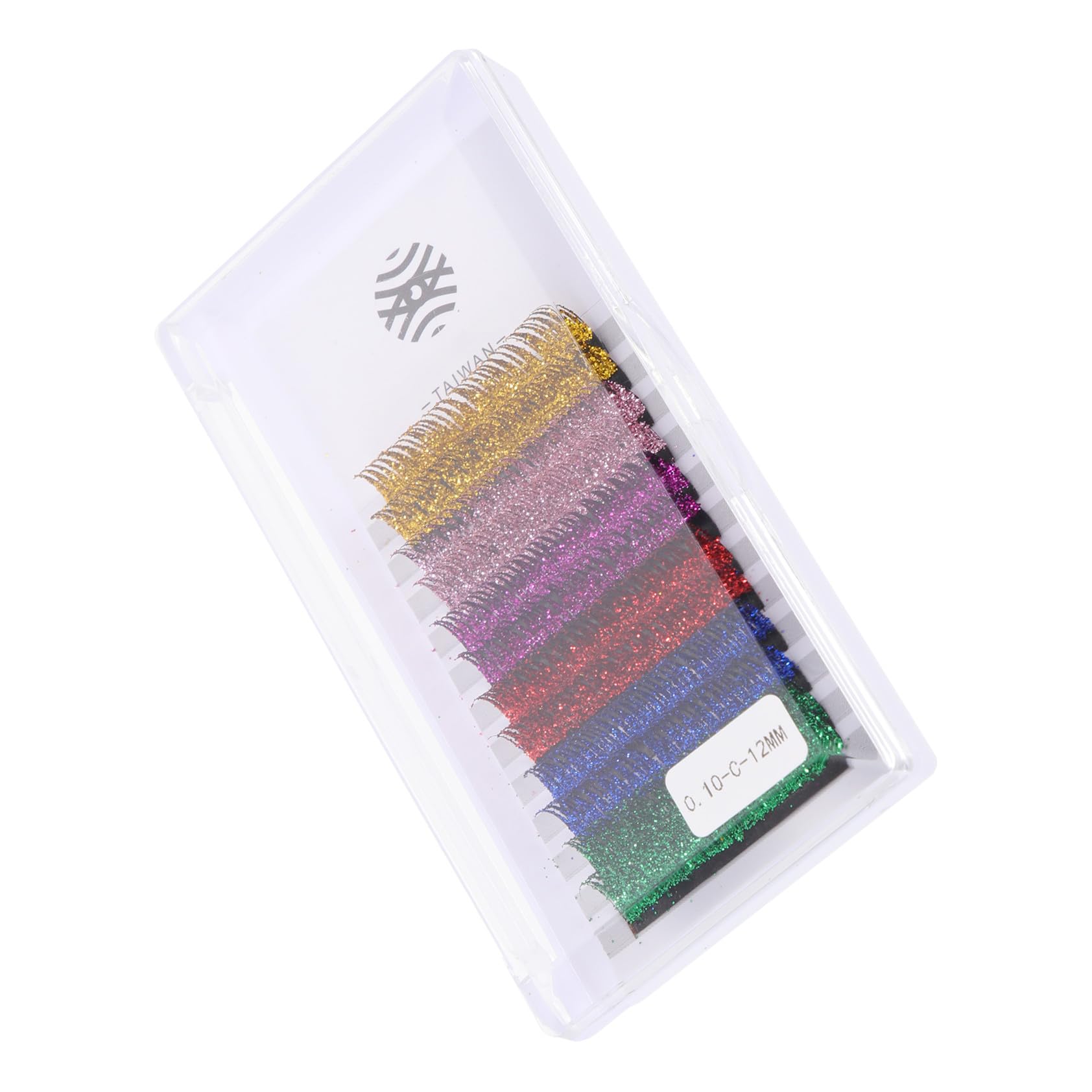 Ipetboom 30paia Ciglia Glitterate Colorate Per Cosplay Extension Per Effetti Esagerati e Attraenti Per Halloween e Feste