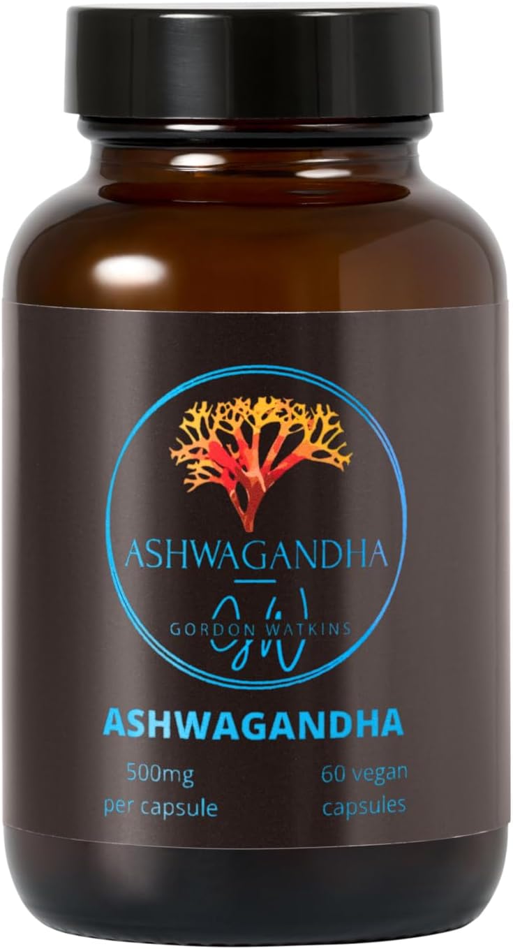 Ashwagandha Capsules, 60 Vegan Capsules, GMO Free