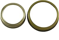 Vista 2 de Bandas/anillos de oro para tarros de conservas (10 unidades, boca ancha)