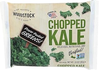 Woodstock Farms IQF Chopped Kale, 10 Ounce -- 12 per case.