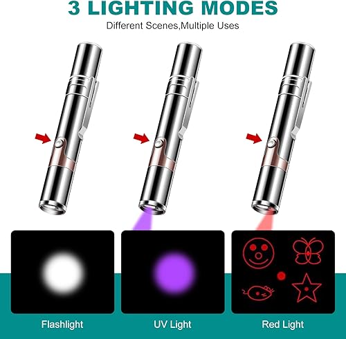 Miniatura 2 de Cowjag Puntero láser, puntero de juguete de pájaros para interiores, juguetes de ratón, varita, luz para mascotas, juguetes interactivos para