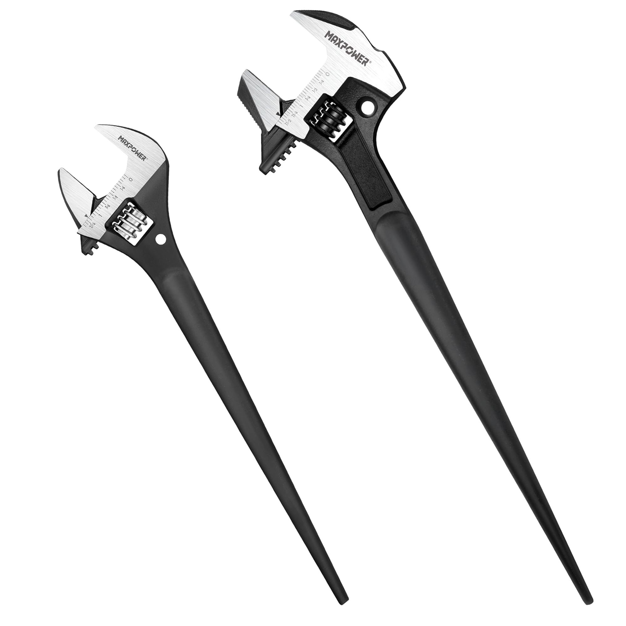 Maxpower Black Adjustable Construction Spud Wrench 12" & 16"