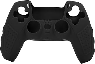 Silicone Protection Case for PS5 Controller, Gamepad Protection Case Safe to Use PS5 Accessories Protective Cover Dustproof Protector Shell for Gamepad Home Office(Black)