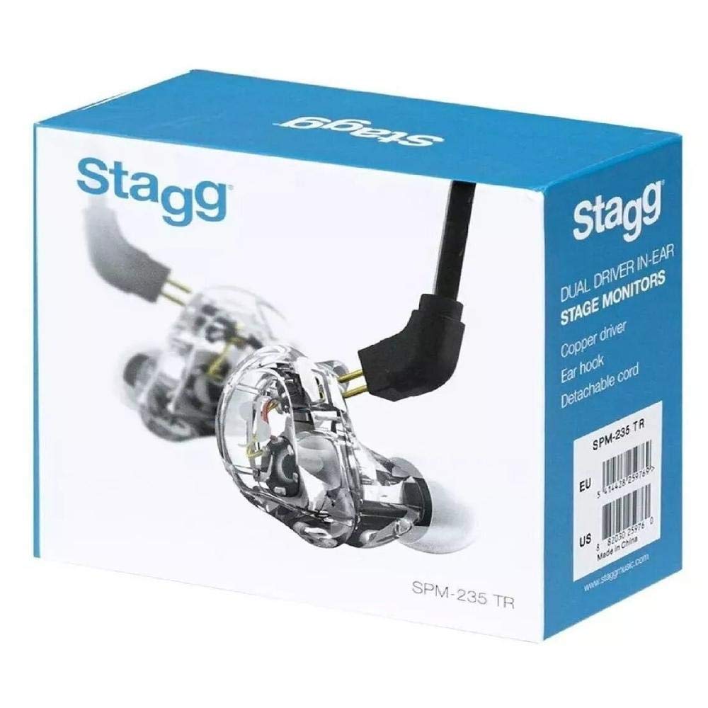 Stagg SPM-235 TR In-Ear Monitoring-Hörer transparent