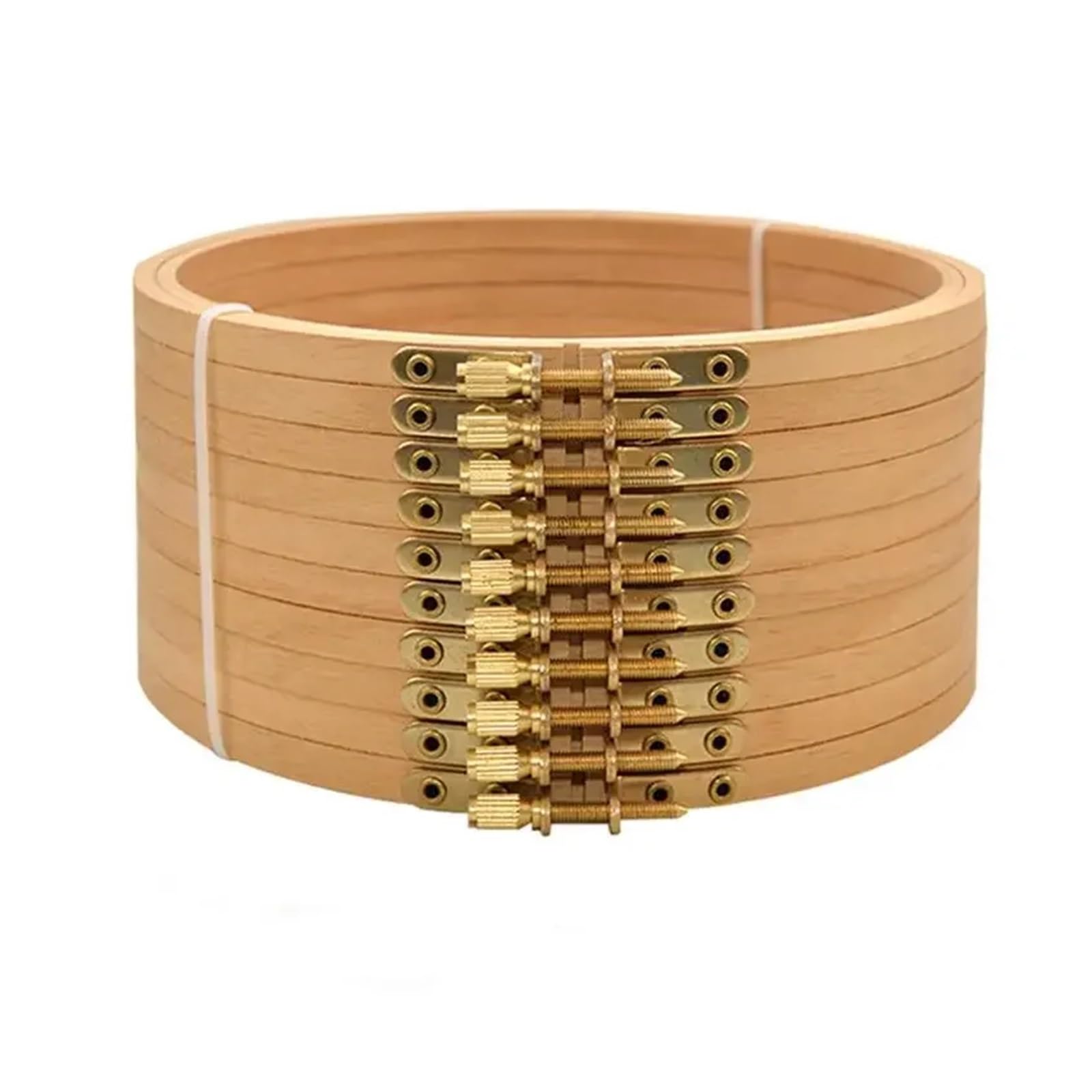 MRKU Soporte para aro de Bordado DIY, Kit de Punto de Cruz, Mini Soporte de Madera para Anillos Circulares de Bordado en casa.