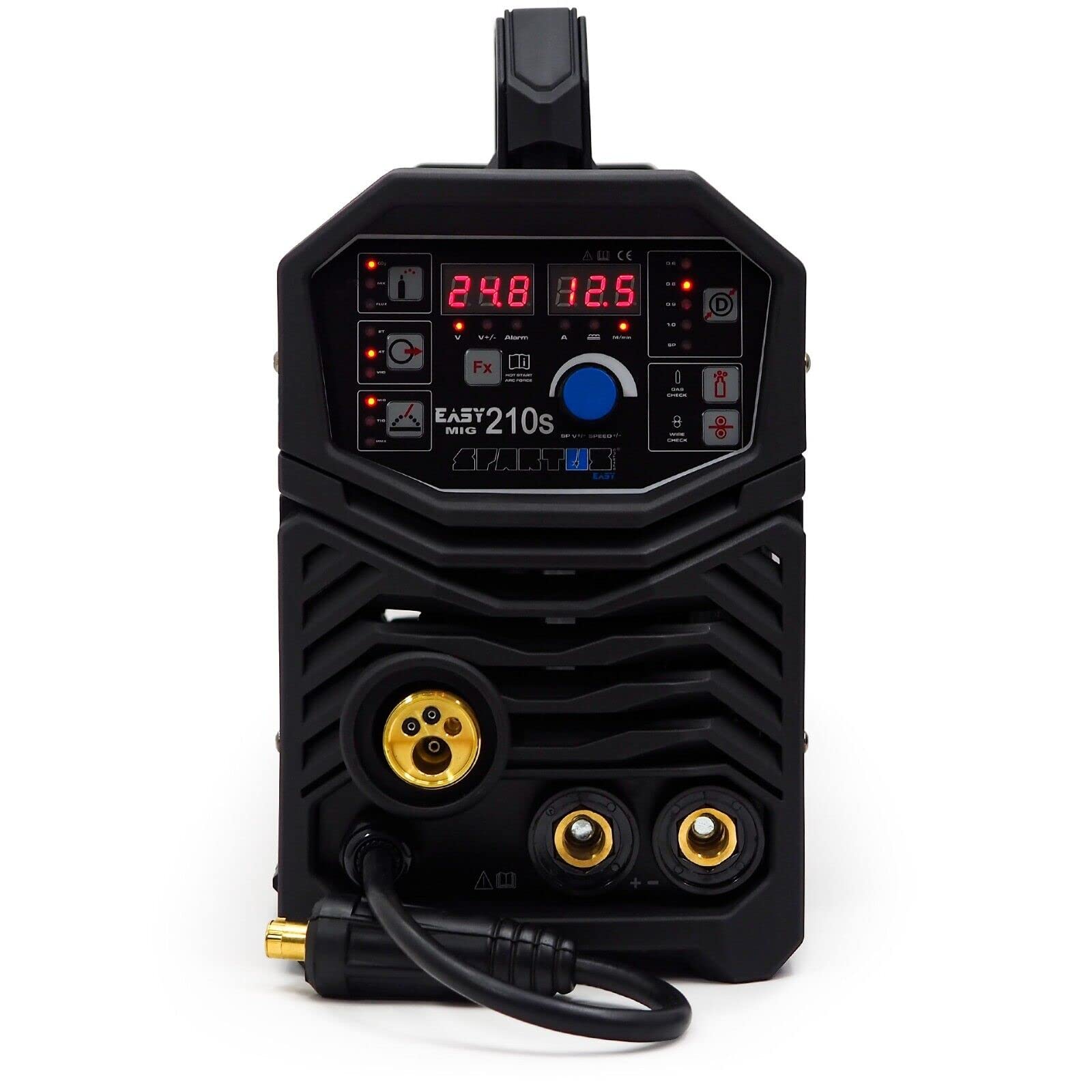 Spartus® EasyMIG 210S MIG/MAG 200 Amp Synergia Inverter TIG Soldador 3 en 1 230 V Gaslos