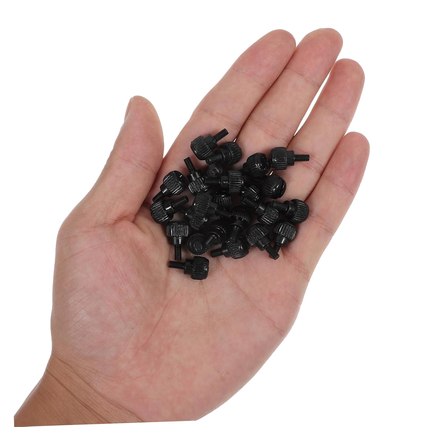 24pcs Replacement Computer Screws Assorted Iron Screws Thread Motherboard Standoffs for Pc Case and Hardware Projects