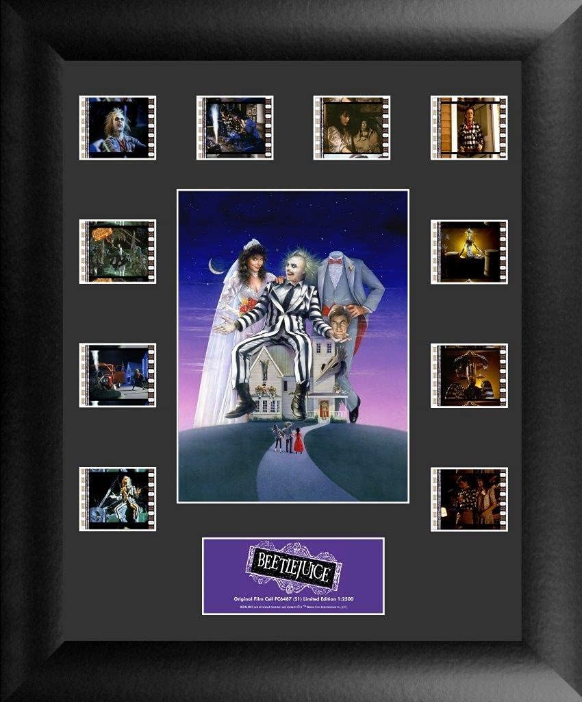 Trend Setters Beetlejuice – Lydia Deetz and Characters- FilmCells 11” x 13” Mini Montage Presentation -Ten (10) 35 mm Film Clips - Limited Edition Officially Licensed Collectible USFC6487