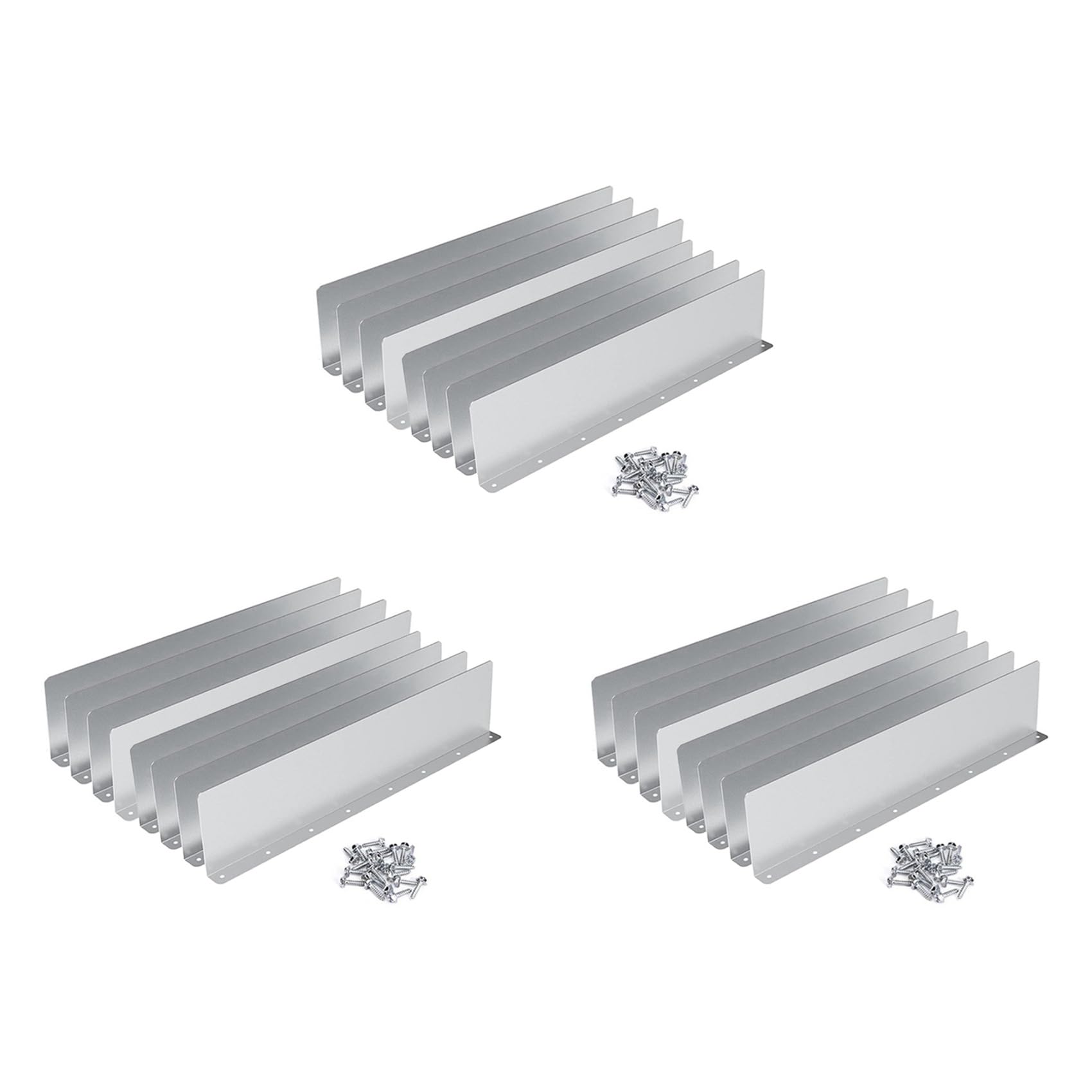 Jnchdghwa Silver 24Pcs Rain Gutter Gutter Splash Guards For House Roof Corner Diverter Roof Rain Diverter Gutter Splash Guards