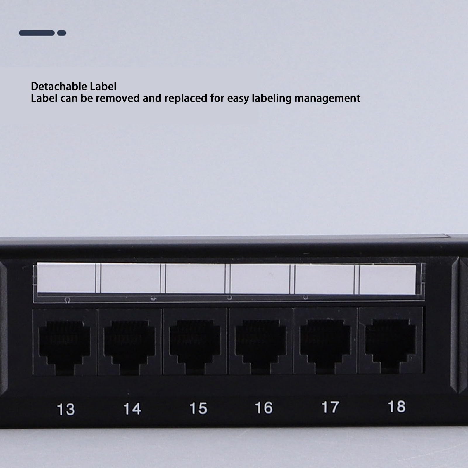 Panneau de Brassage Cat6 24 Ports, Panneau de Brassage Réseau RJ45 Haute compatibilité avec Gestion des Câbles, Panneau de Brassage Réseau pour Commutateur Ethernet Gigabit