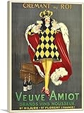 ARTCANVAS Veuve Amiot King of Sparkling Wines 1922 Canvas Art Print by Leonetto Cappiello - 26' x...