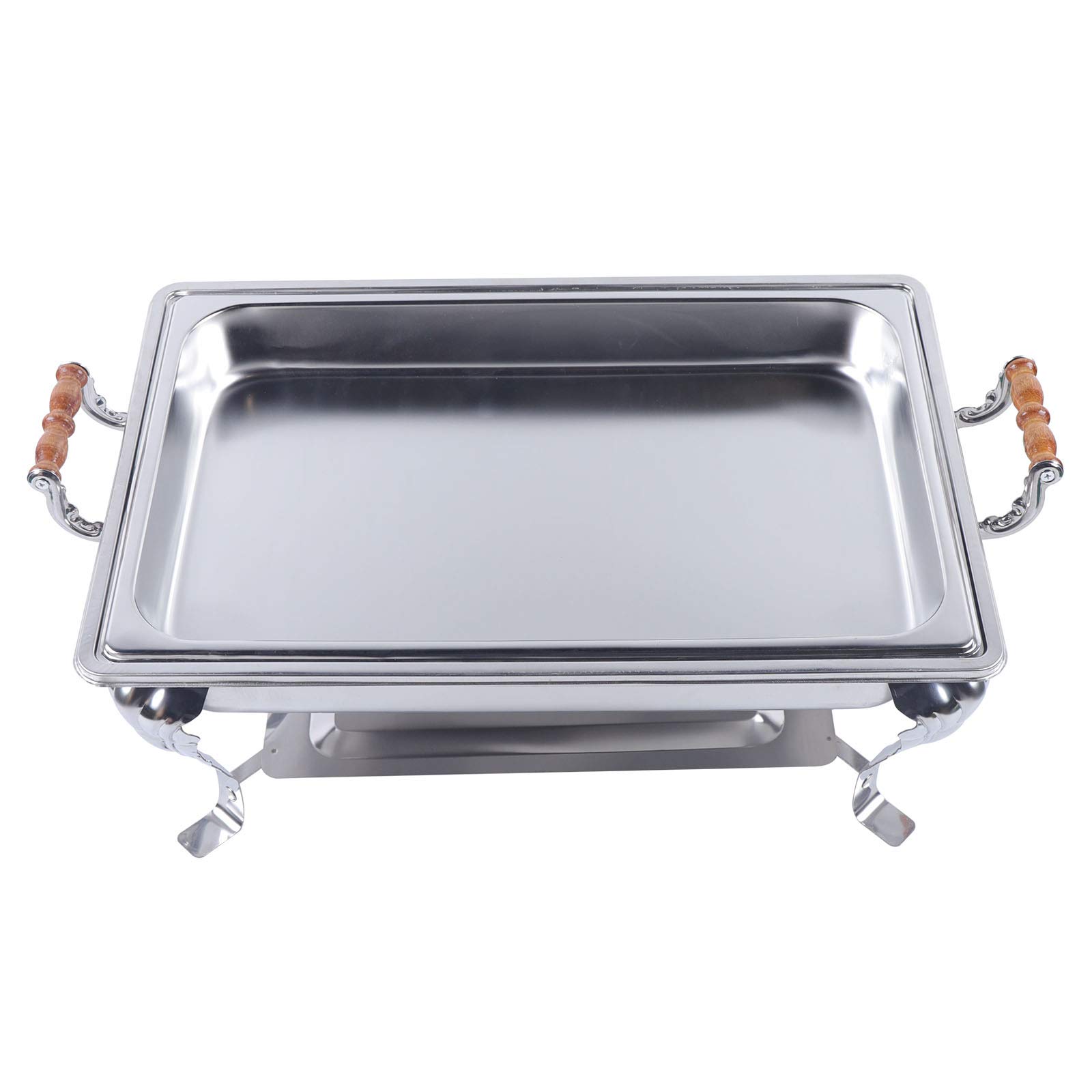 Recipiente de acero inoxidable para buffet con tapa, calentador de buffet, calentador de alimentos Chafing Dish, placa calentadora, recipiente para catering buffet