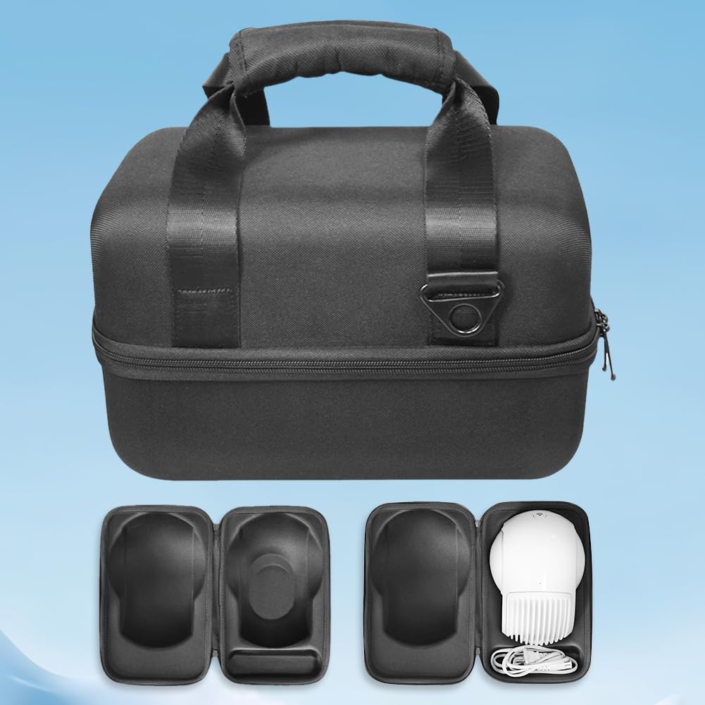 Custodia Protettiva Borsa Doppia Cerniera Borsa da Viaggio Protettiva Borsa da Trasporto Custodia Rigida Antiurto con Tracolla for Devialet Phantom II 95/98dB Altoparlante Wireless