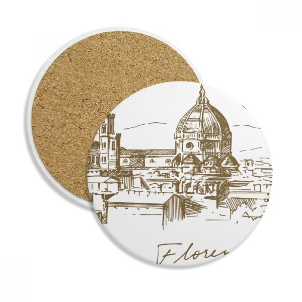 Dessous-de-verre Florence Italie motif pierre pour habiller votre table basse de salon