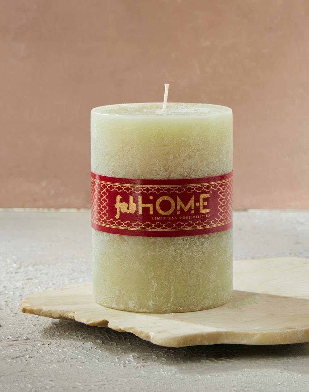 Fabindia Green Santo Polo Fragrance Wax Pillar Candle-picture-10