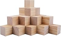 Tosnail 30 Pack 2 Inch Unfinished Wooden Cubes Blocks - Premium Pine Wood for Crafts, Painting, DIY Projects & Rustic Decor