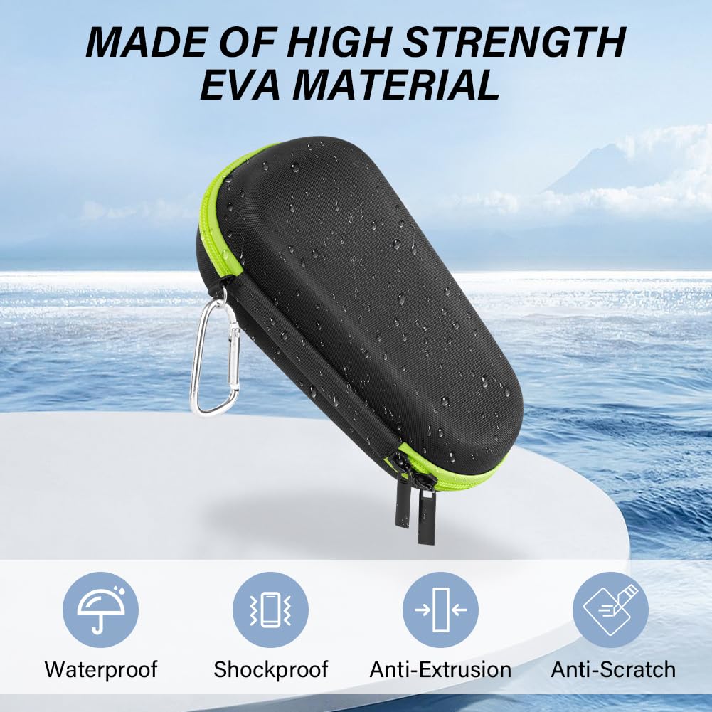 Custodia da Viaggio per Rasoio Elettrico Braun Serie 3, Serie 5, Serie 6, Serie 7, Serie 8, Serie 9, Portatile Case per Rasoio Elettrico, Borsa Rigida in EVA da Viaggio, Verde