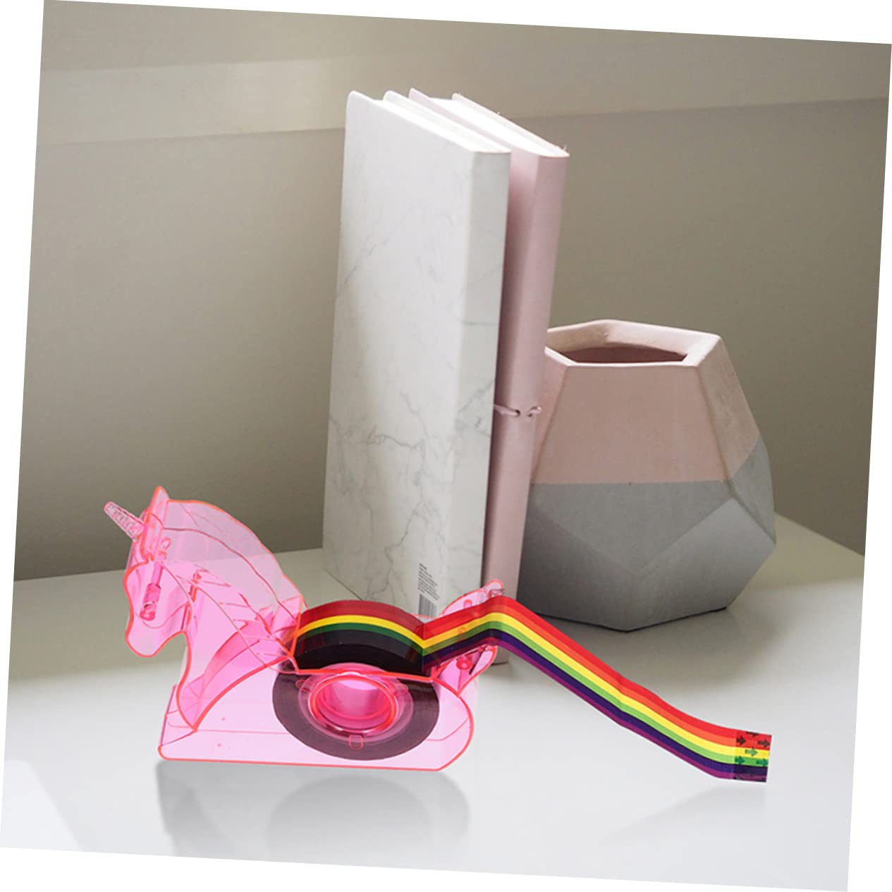 NUOBESTY 4sätze Cartoon Klebebandabroller Tragbarer Klebeband Cutter Für Bürobedarf Elegantes Design Für Schüler Und Büroangestellte Und Funktional