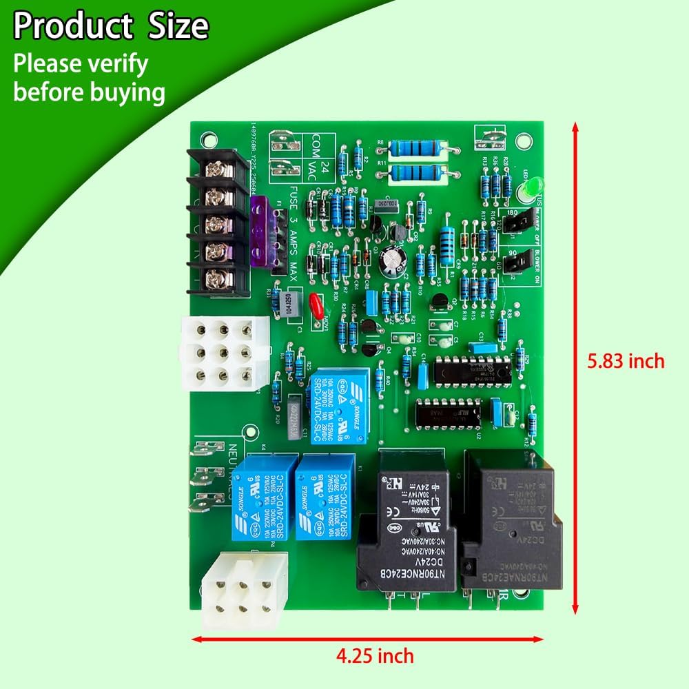 S1-7990-319P ICM2801 Furnace Control Circuit Board Fit for DGAA, DGAH, DGAM, DGAT, DLAS and more 031-01910-000 031-01932-002 7990-319P