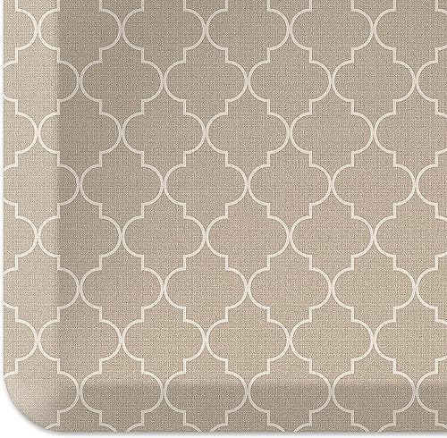 NewLife by GelPro Ergo-Foam Cushioned Anti-Fatigue Standing Kitchen Floor Mat Padded Stain-Resistant Waterproof Non-Slip Comfort Padded DeskOffice Mat - 20 x 32 Grasscloth Charcoal product thumbnail 20