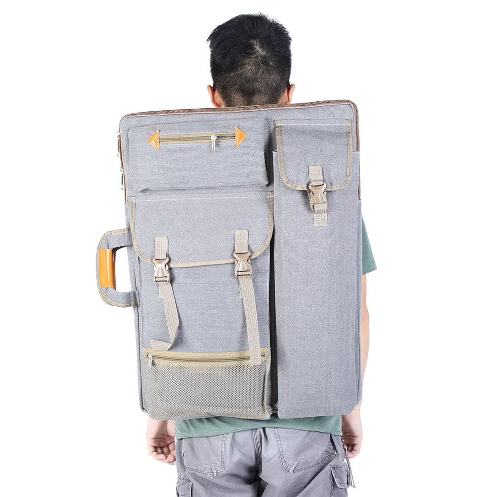 Sac De Tableau De Croquis en Tissu Canva avec Poches, Usse Plahe Dessin, Sac De Transport Beaux Arts