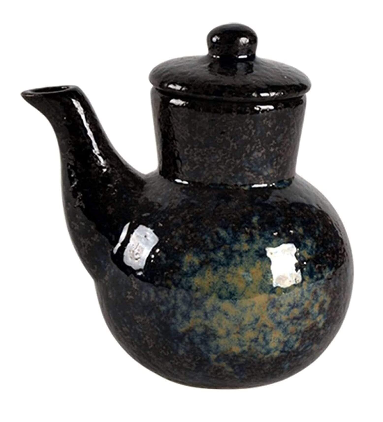 Bottiglia di Ceramica per Olio e aceto, ampolla per condimenti da Cucina da 150-200 ml per Olio d'oliva, Salsa di soia, aceto, sciroppi
