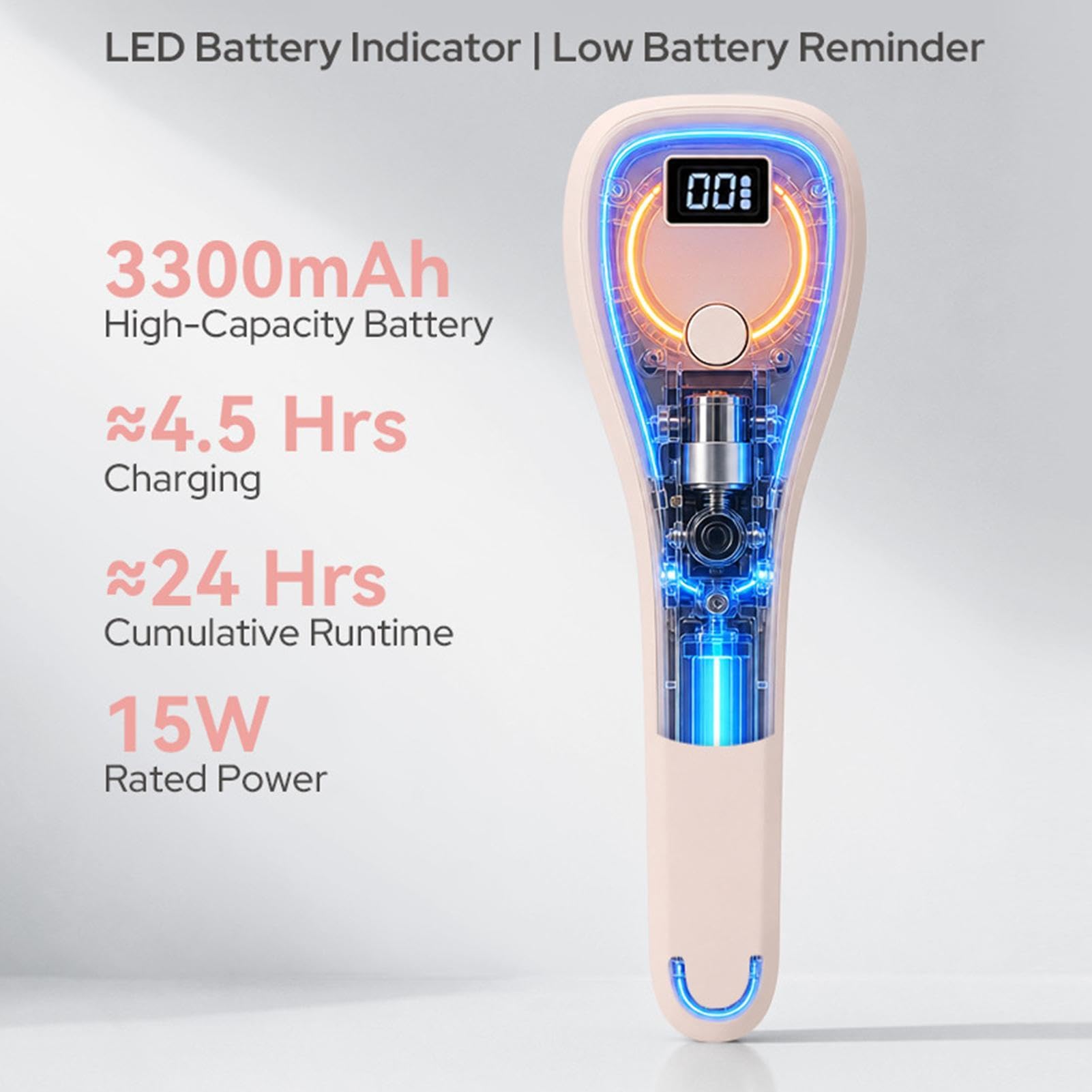 Lámpara Para Uñas Gel Luz Manicura De Mano Portátil Inalámbrica Recargable