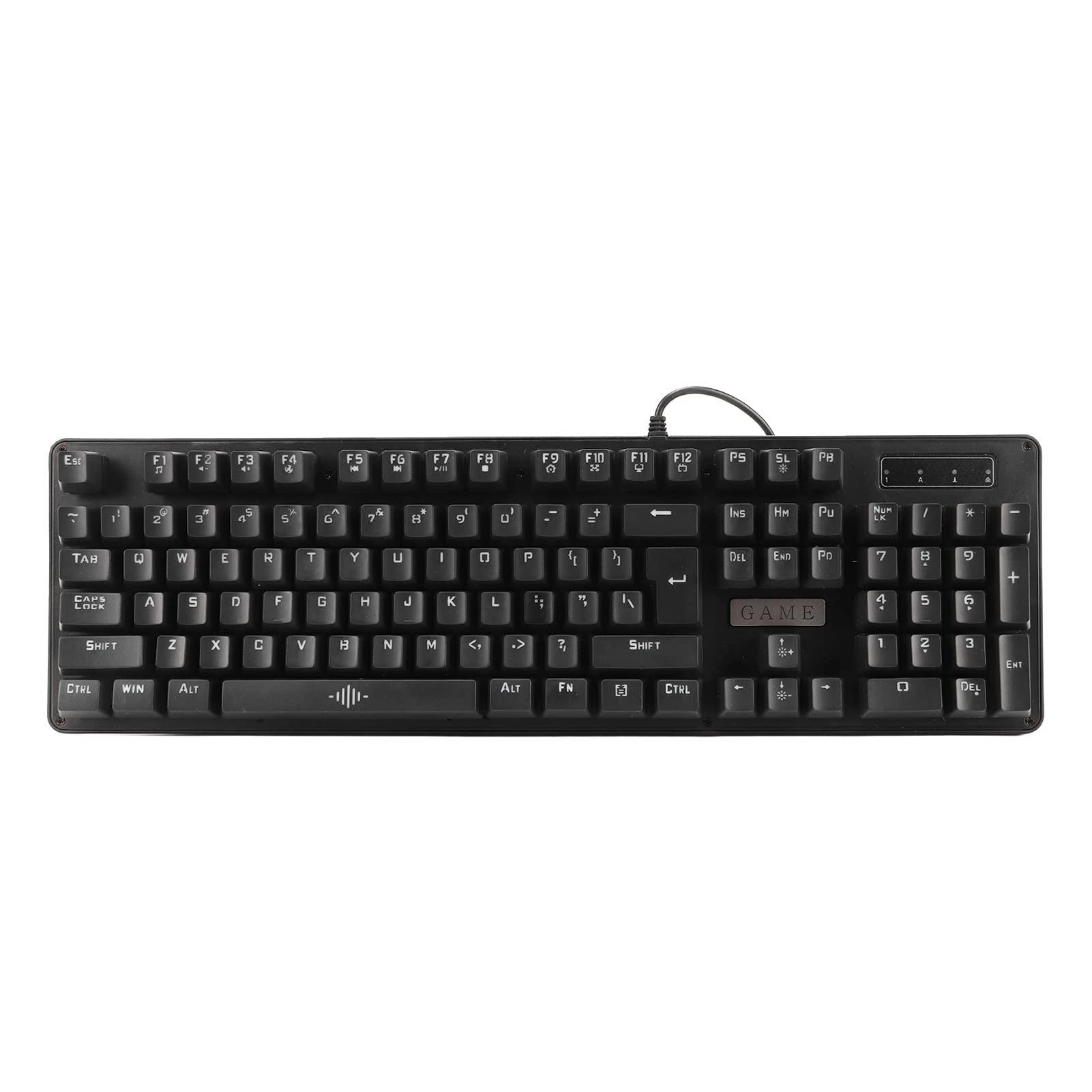 POENVFPO Tastiera di Gioco Meccanica RGB, 104 Tasti Ad Interruttore ABS per Accessori PC - For Gamer, Programmatore, Ufficio