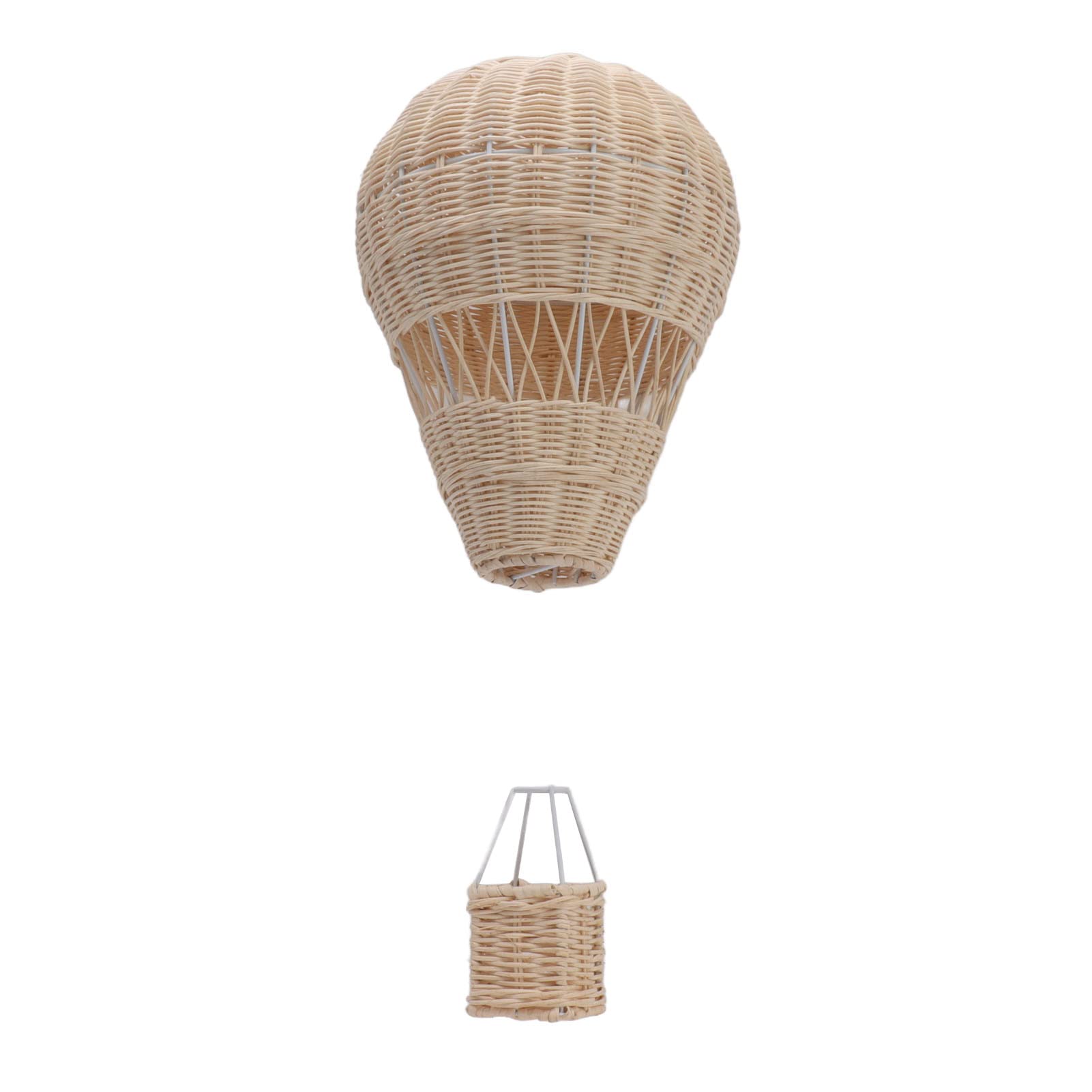 Tkany rattanowy balon na gorące powietrze ręcznie wykwintne szczegóły rattanowa tkana dekoracja do pokoju dziecięcego rekwizyt do zdjęcia z imprezy dekoracje do domowego biura