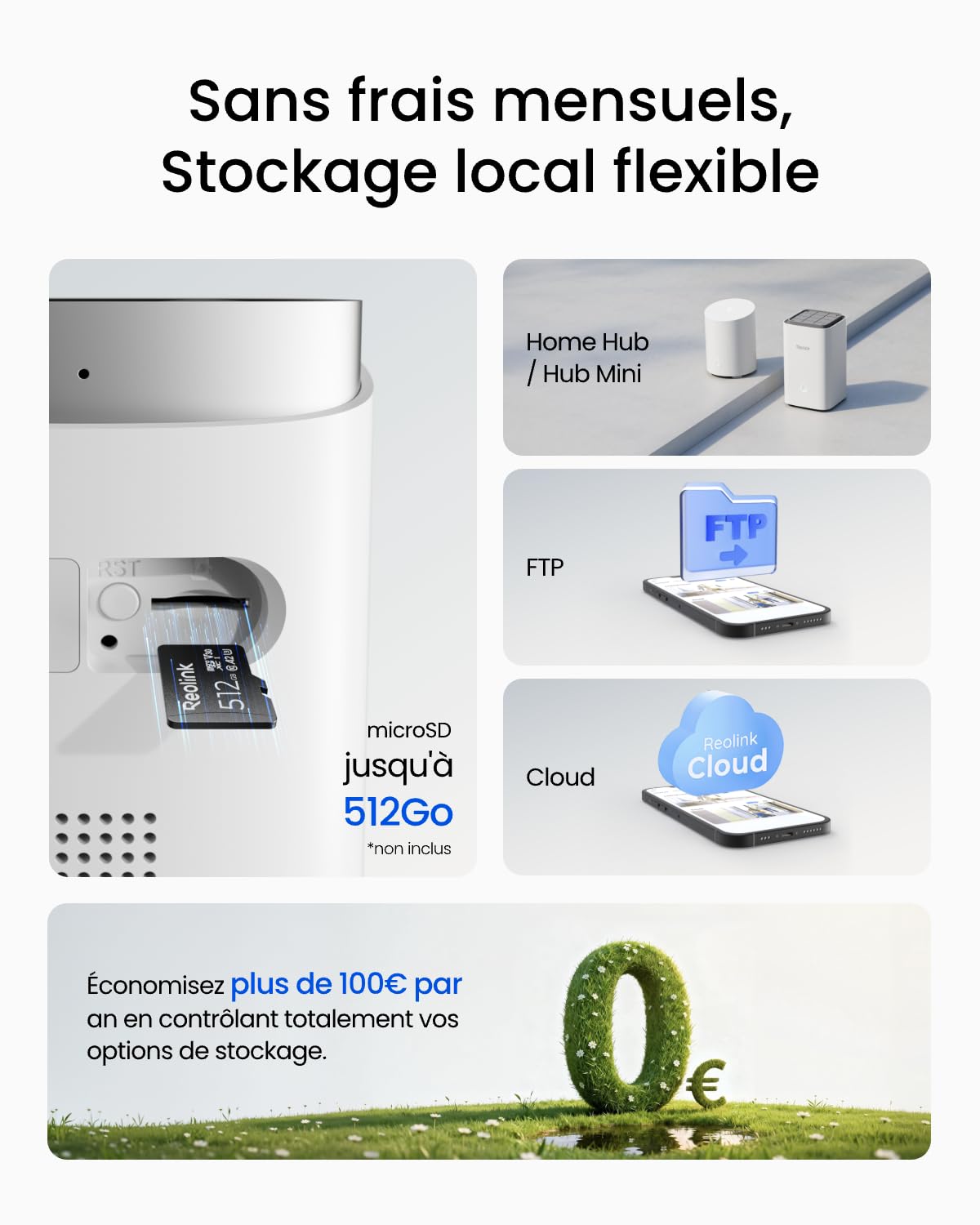 Reolink 3K 5MP Camera Exterieur sans Fil, Wi-FI 6 Double Bande, Argus Solar | Détection IA Personne/Véhicule/Animal, Vision Nocturne Couleur, Stockage Local sans Abonnement, IP67, Panneau Solaire Intégré