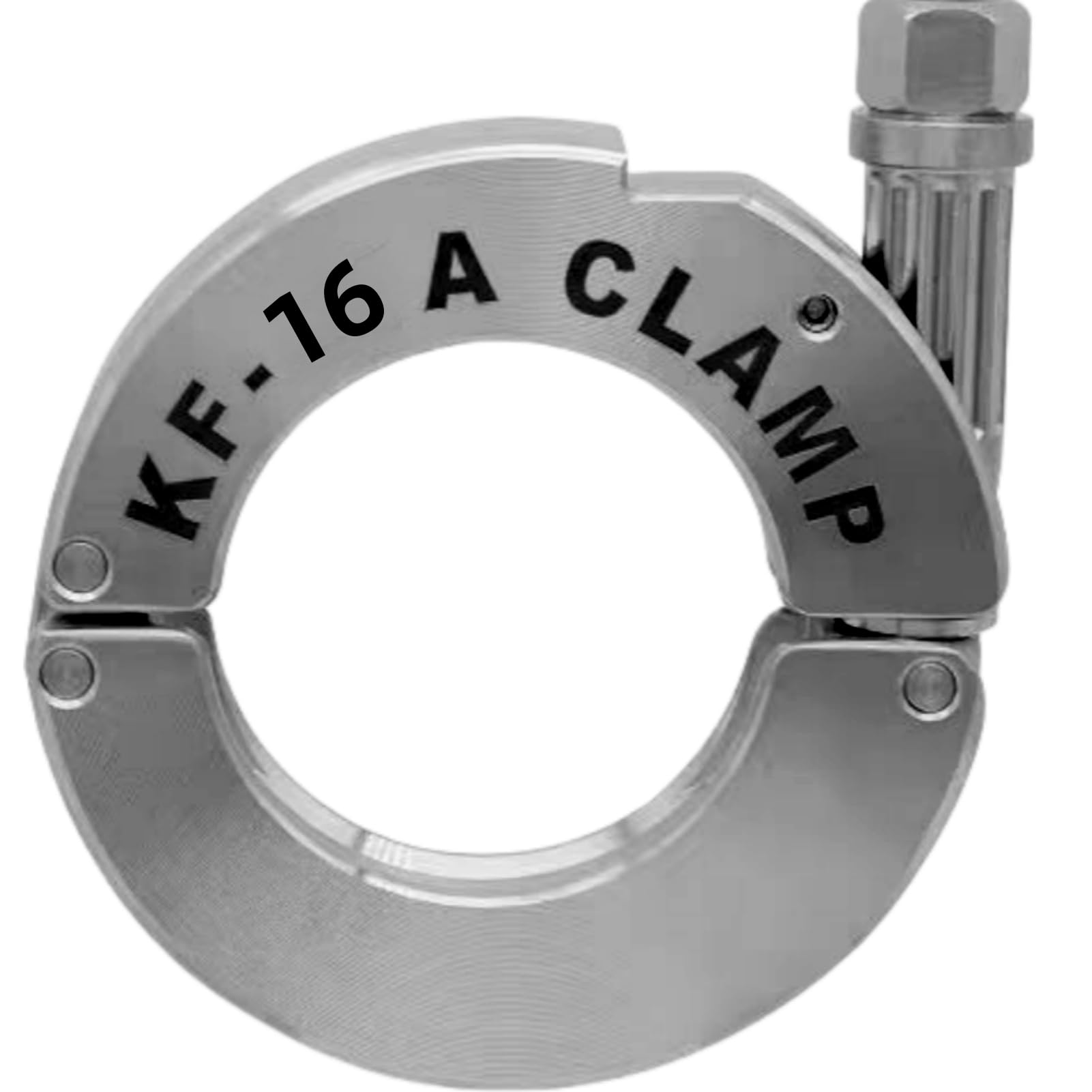 Abrazadera de bloqueo de alta tensión con brida KF16, abrazadera de vacío resistente 304SS for uso de calor y alto Torque, 1 ud.(KF-16)