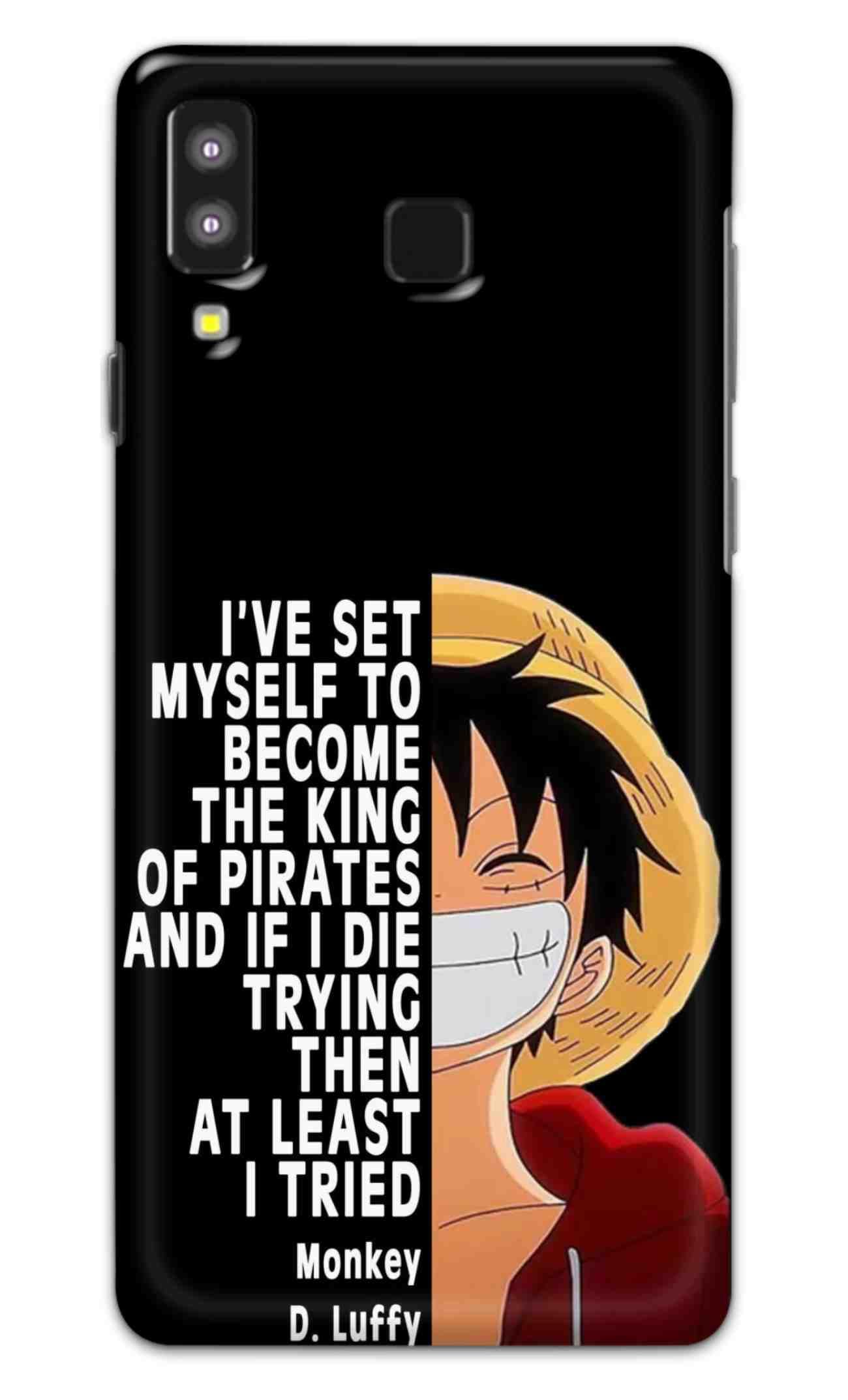 NDCOM for Samsung Galaxy A8 Star Back Cover Case Anime One Piece Monkey D. Luffy
