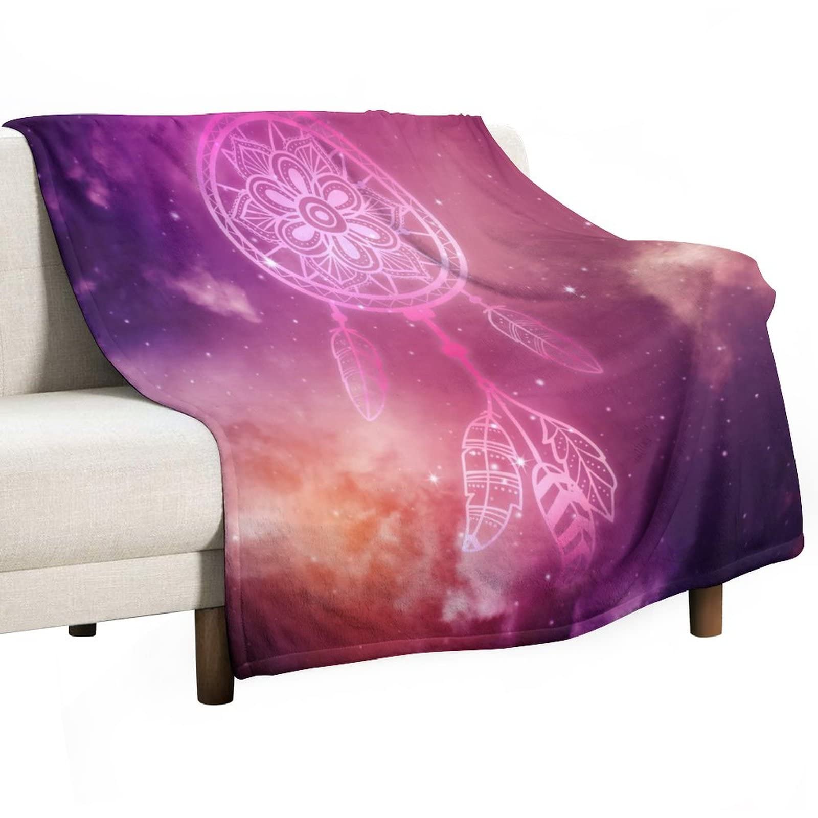 Couverture bohème attrape-rêves 130x150 cm jeté de lit doux