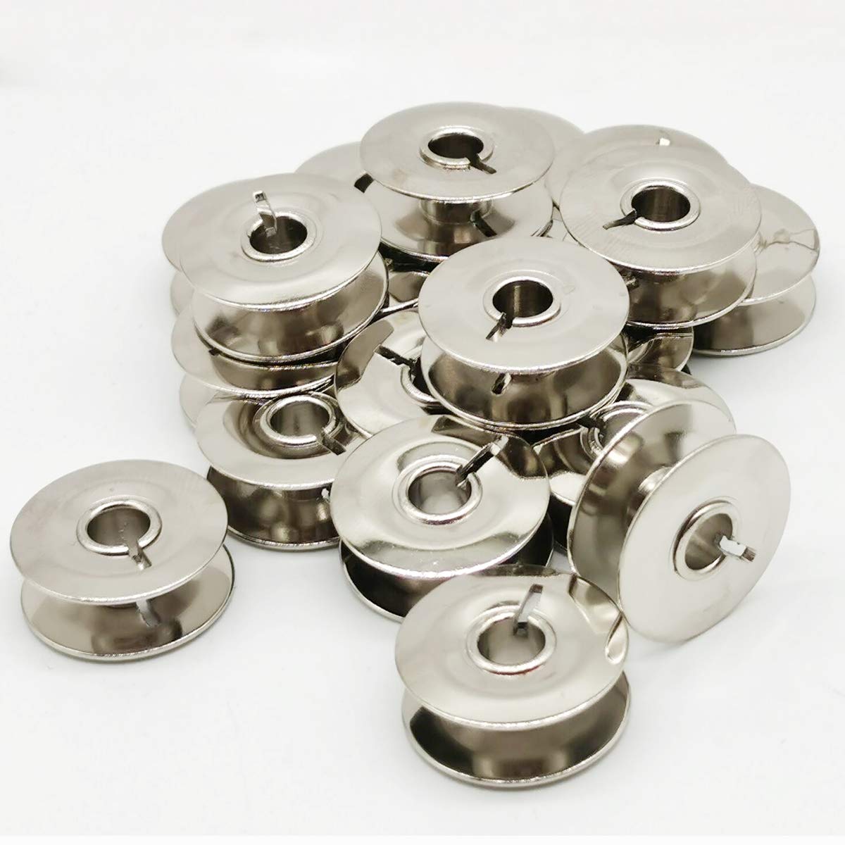 LNKA 20Pck Metal Bobbins 9033NS Compatible with PFAFF Sewing Machine Bobbin Models 90-7570 & 9063 Models