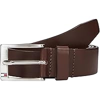 Tommy Hilfiger Uomo Cintura New Aly Belt Cintura in Pelle, Marrone (Testa Di Moro)