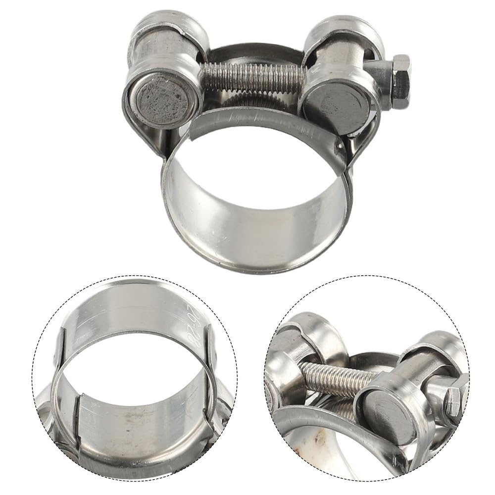 Collier de serrage en acier inoxydable 17–43 mm – Boulon en T – Quincaillerie 17–19 mm, 20–22 mm, 23–25 mm, 26–28 mm, 29–31 mm, 32–35 mm, 23,25 mm