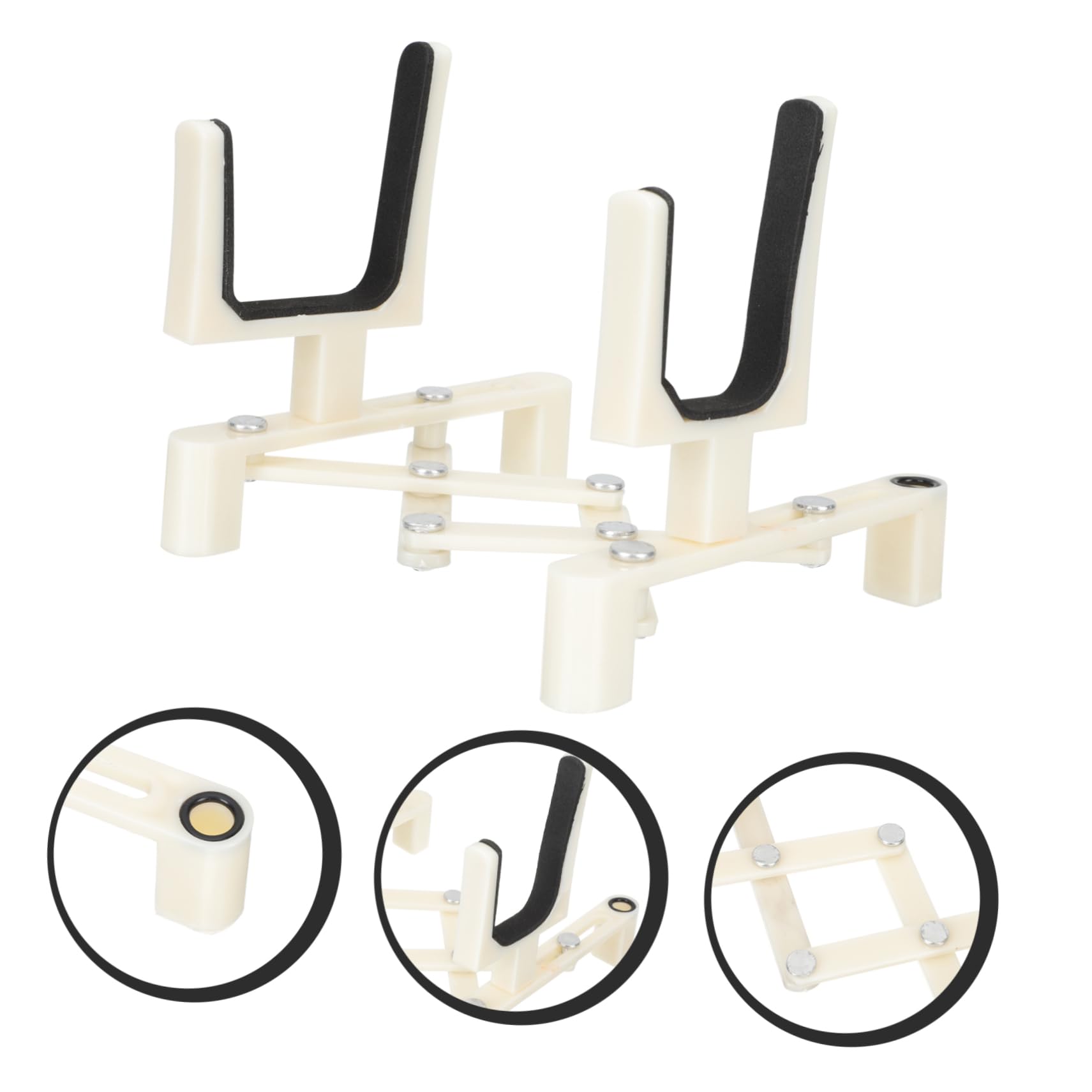 Totority Portable Violin Stand Thick Sponge Cover Professional Fiddle Floor Holder Essential Tool for Violin Accessories