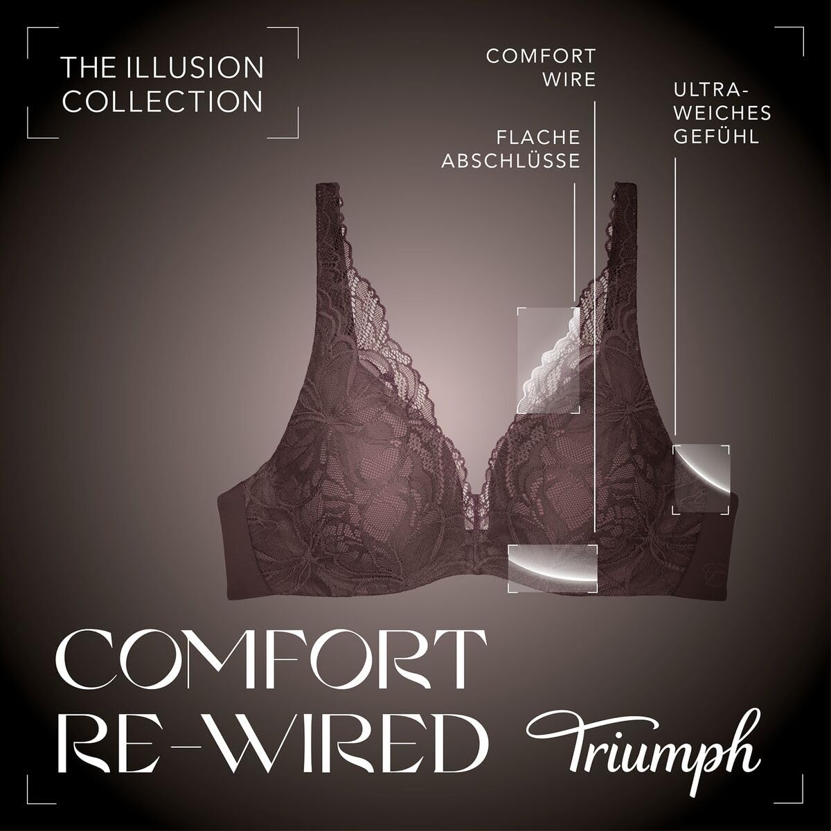 Triumph Body Make-up Illusion Lace WP Bra Donna (Pacco da 1)