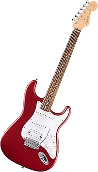 Fender Squier Debut Series Stratocaster HSS Electric Guitar, Beginner Guitar, 2-Year Warranty, Includes Free Lessons, Dakota Red with Satin Urethane Finish