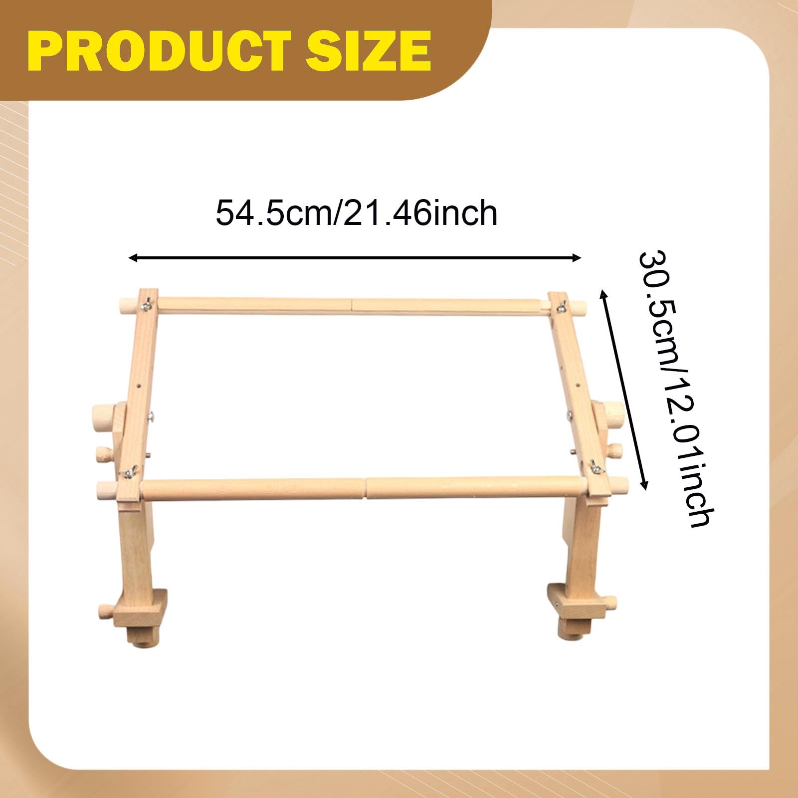 Harilla Bastidor de Bordado de Madera Profesional para Costura, de de para Acolchado DIY, con Soporte