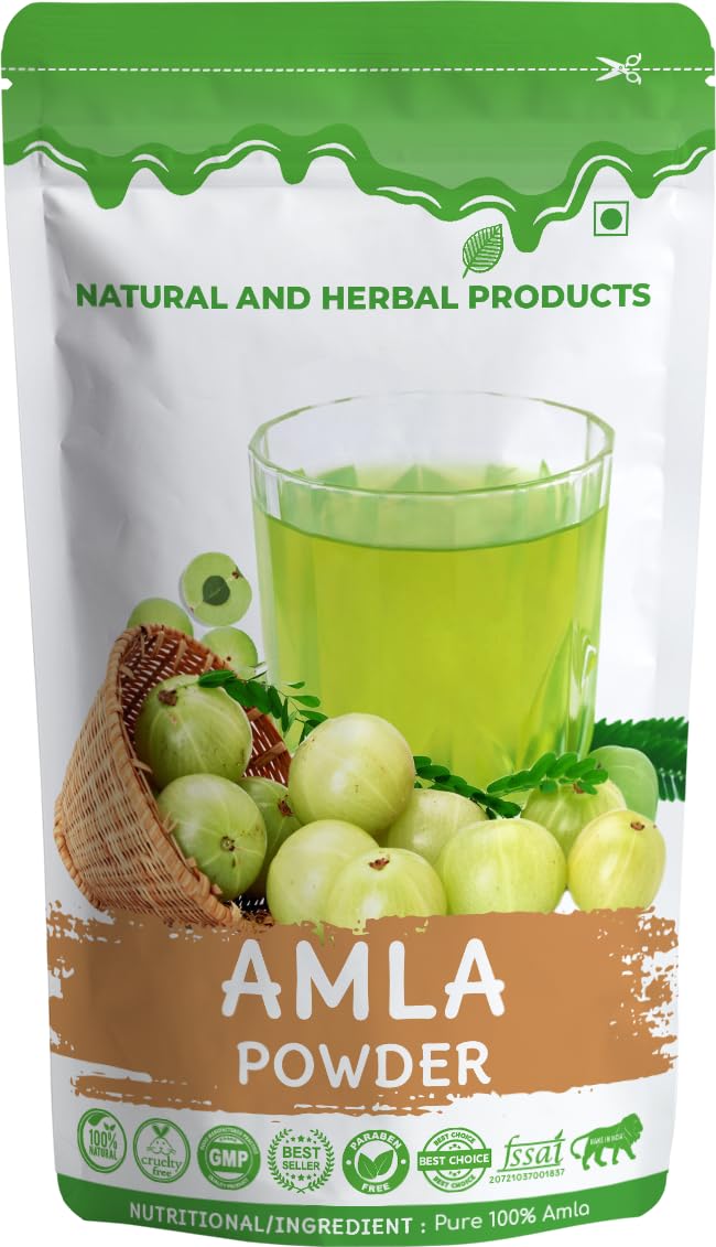 100% Organic Amla/Indian Gooseberry Powder for Eating, Drinking, Skin, Hair Growth - Pure Myrobalan Powder for Hair & Skin Care Face Pack-image-13
